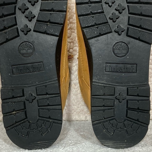 TIMBERLAND Youth 15990 Wheat Nubuck Field Mid Tie Euro Hiker Boots - Sz US 6 - Picture 10 of 12